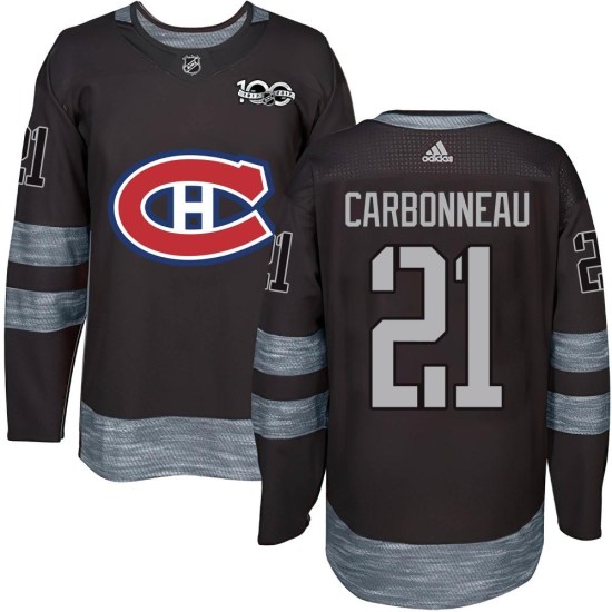 Guy Carbonneau Montreal Canadiens Authentic 1917-2017 100th Anniversary Jersey - Black