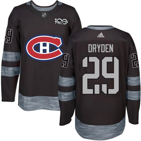 Ken Dryden Montreal Canadiens Authentic 1917-2017 100th Anniversary Jersey - Black