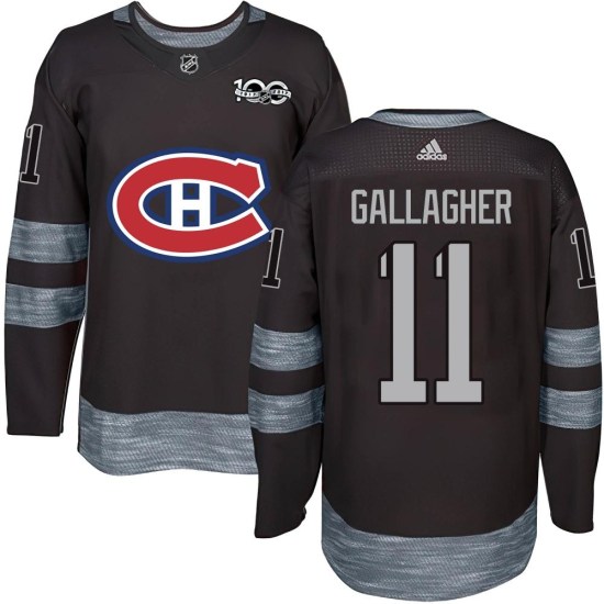 Brendan Gallagher Montreal Canadiens Authentic 1917-2017 100th Anniversary Jersey - Black