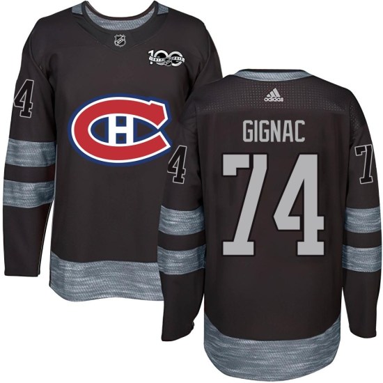Brandon Gignac Montreal Canadiens Authentic 1917-2017 100th Anniversary Jersey - Black
