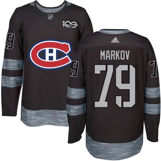 Andrei Markov Montreal Canadiens Authentic 1917-2017 100th Anniversary Jersey - Black