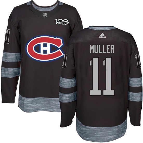 Kirk Muller Montreal Canadiens Authentic 1917-2017 100th Anniversary Jersey - Black