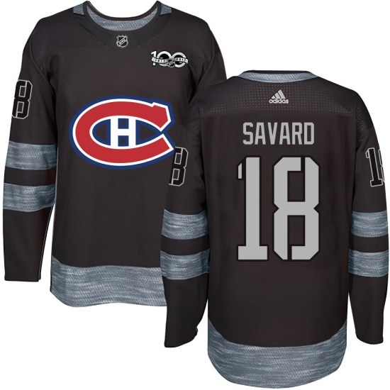 Serge Savard Montreal Canadiens Authentic 1917-2017 100th Anniversary Jersey - Black