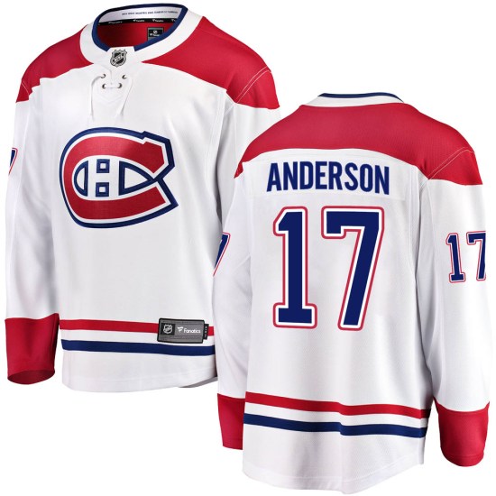 Josh Anderson Montreal Canadiens Breakaway Away Fanatics Branded Jersey - White