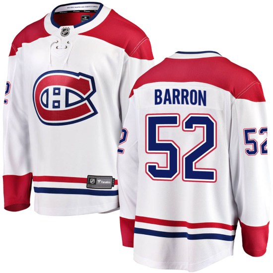 Justin Barron Montreal Canadiens Breakaway Away Fanatics Branded Jersey - White