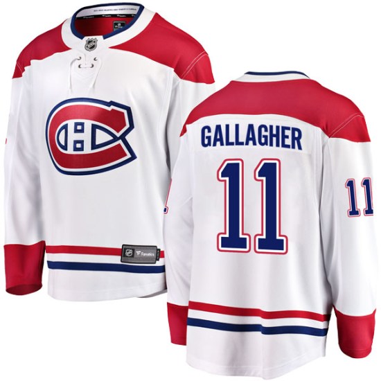 Brendan Gallagher Montreal Canadiens Breakaway Away Fanatics Branded Jersey - White