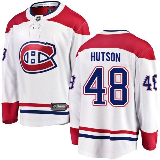 Lane Hutson Montreal Canadiens Breakaway Away Fanatics Branded Jersey - White
