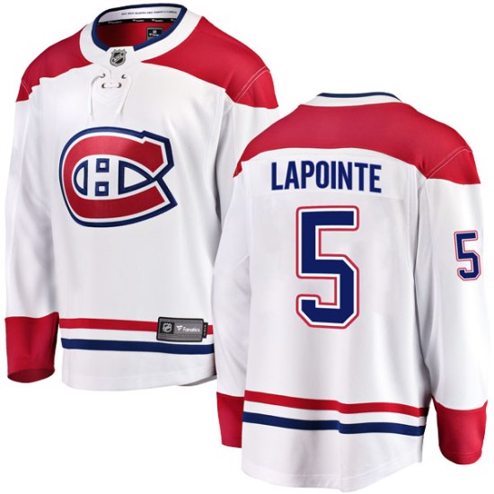 Guy Lapointe Montreal Canadiens Breakaway Away Fanatics Branded Jersey - White