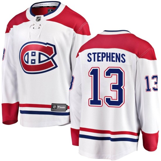 Mitchell Stephens Montreal Canadiens Breakaway Away Fanatics Branded Jersey - White