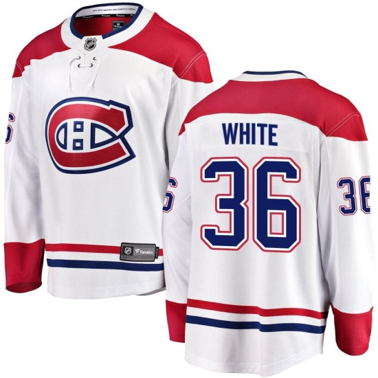 Colin White Montreal Canadiens Breakaway Away Fanatics Branded Jersey - White