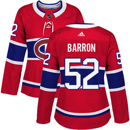 Justin Barron Montreal Canadiens Women's Authentic Home Adidas Jersey - Red