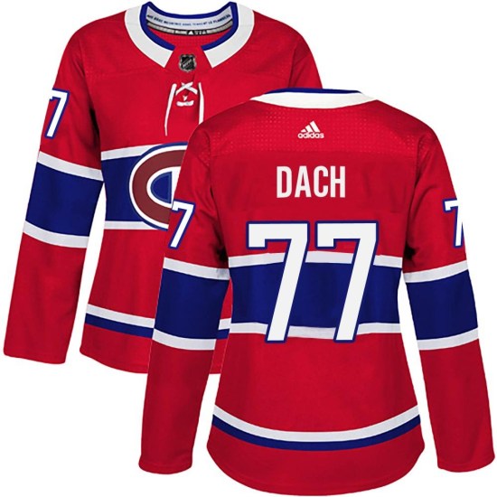 Kirby Dach Montreal Canadiens Women's Authentic Home Adidas Jersey - Red