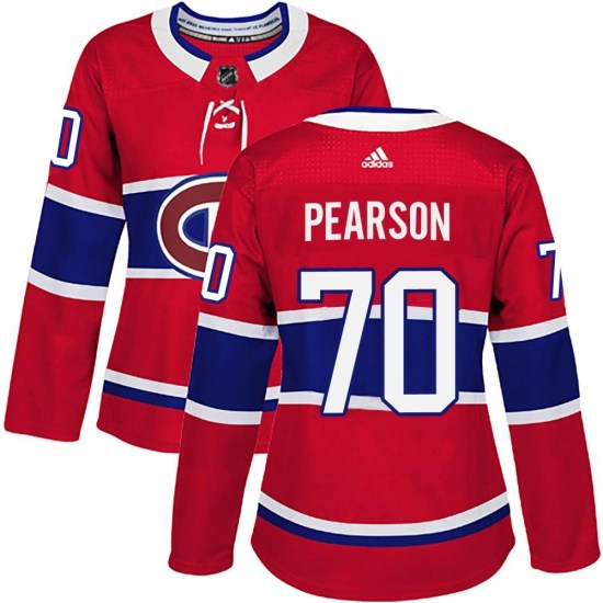 Tanner Pearson Montreal Canadiens Women's Authentic Home Adidas Jersey - Red