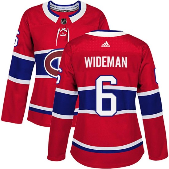 Chris Wideman Montreal Canadiens Women's Authentic Home Adidas Jersey - Red