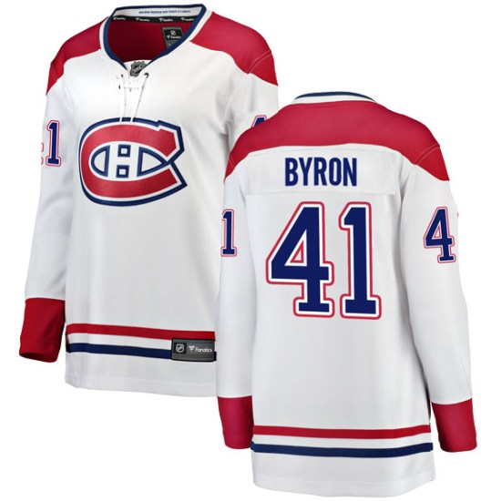 Paul Byron Montreal Canadiens Women's Breakaway Away Fanatics Branded Jersey - White