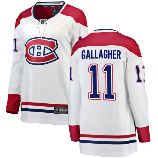 Brendan Gallagher Montreal Canadiens Women's Breakaway Away Fanatics Branded Jersey - White