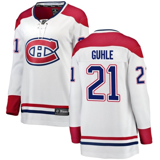 Kaiden Guhle Montreal Canadiens Women's Breakaway Away Fanatics Branded Jersey - White