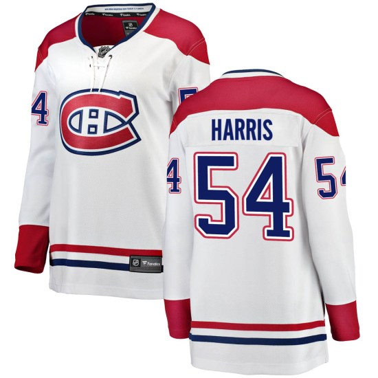 Jordan Harris Montreal Canadiens Women's Breakaway Away Fanatics Branded Jersey - White