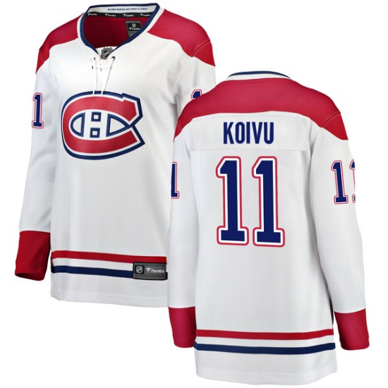 Saku Koivu Montreal Canadiens Women's Breakaway Away Fanatics Branded Jersey - White