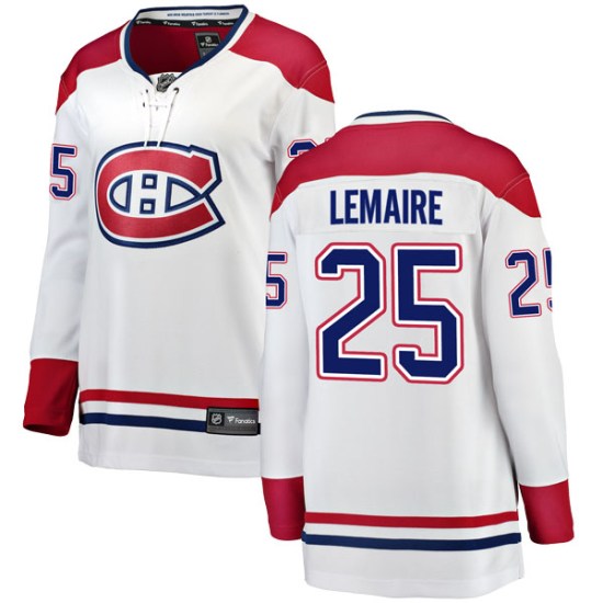 Jacques Lemaire Montreal Canadiens Women's Breakaway Away Fanatics Branded Jersey - White