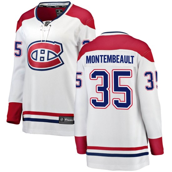 Sam Montembeault Montreal Canadiens Women's Breakaway Away Fanatics Branded Jersey - White