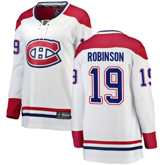 Larry Robinson Montreal Canadiens Women's Breakaway Away Fanatics Branded Jersey - White