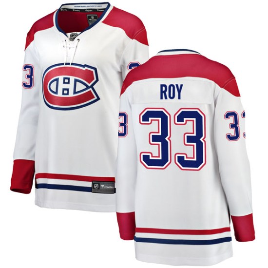 Patrick Roy Montreal Canadiens Women's Breakaway Away Fanatics Branded Jersey - White