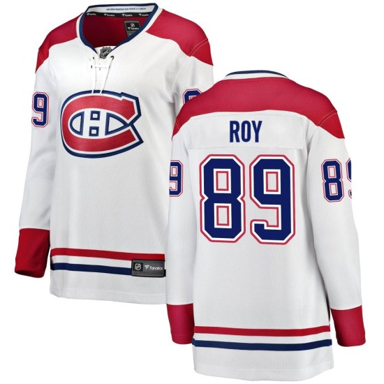 Joshua Roy Montreal Canadiens Women's Breakaway Away Fanatics Branded Jersey - White