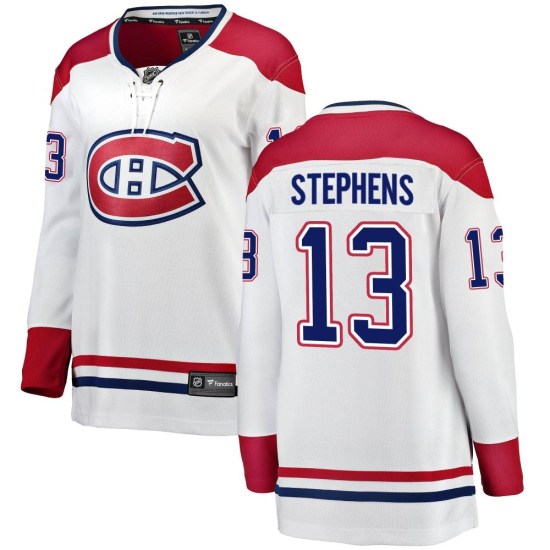 Mitchell Stephens Montreal Canadiens Women's Breakaway Away Fanatics Branded Jersey - White