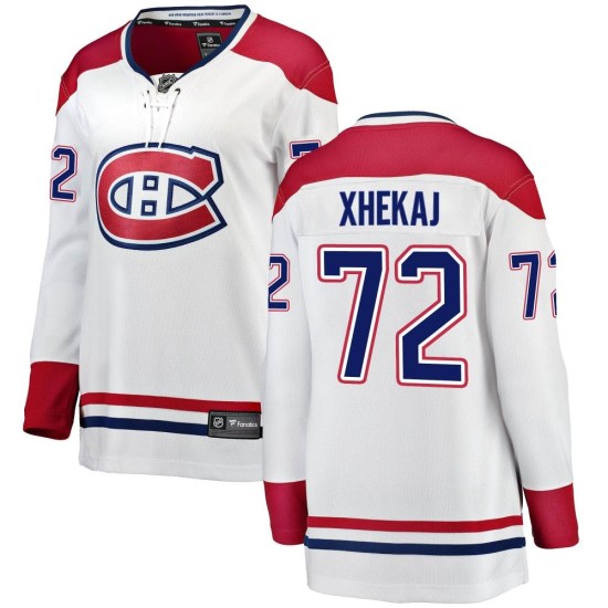 Arber Xhekaj Montreal Canadiens Women's Breakaway Away Fanatics Branded Jersey - White