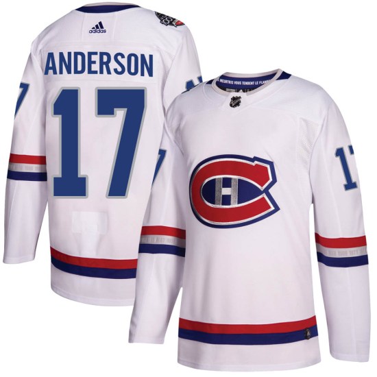Josh Anderson Montreal Canadiens Authentic 2017 100 Classic Adidas Jersey - White