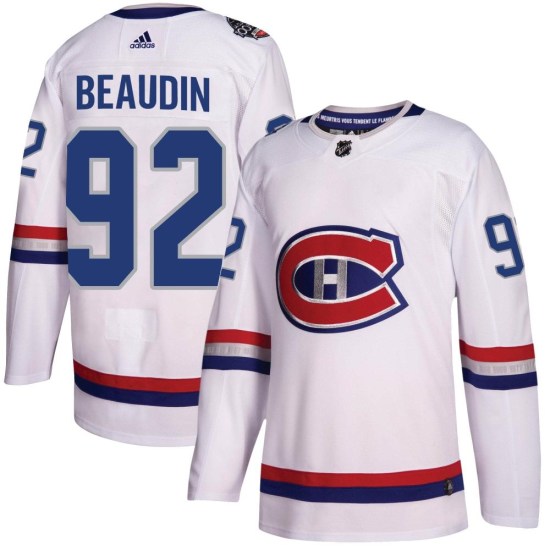 Nicolas Beaudin Montreal Canadiens Authentic 2017 100 Classic Adidas Jersey - White