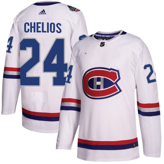 Chris Chelios Montreal Canadiens Authentic 2017 100 Classic Adidas Jersey - White