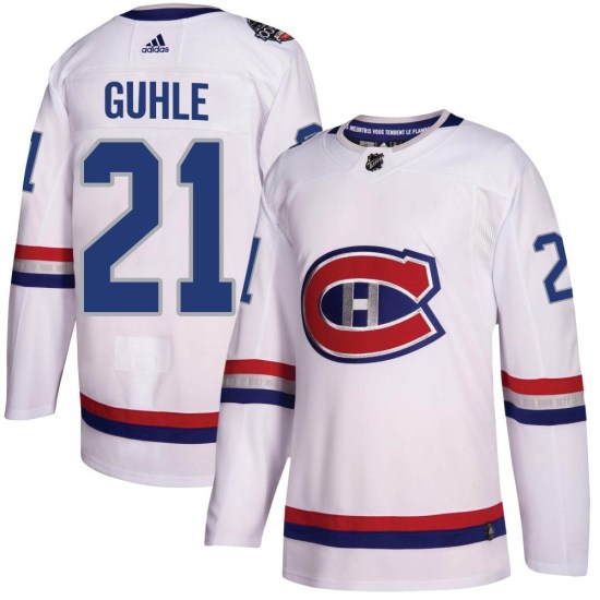 Kaiden Guhle Montreal Canadiens Authentic 2017 100 Classic Adidas Jersey - White
