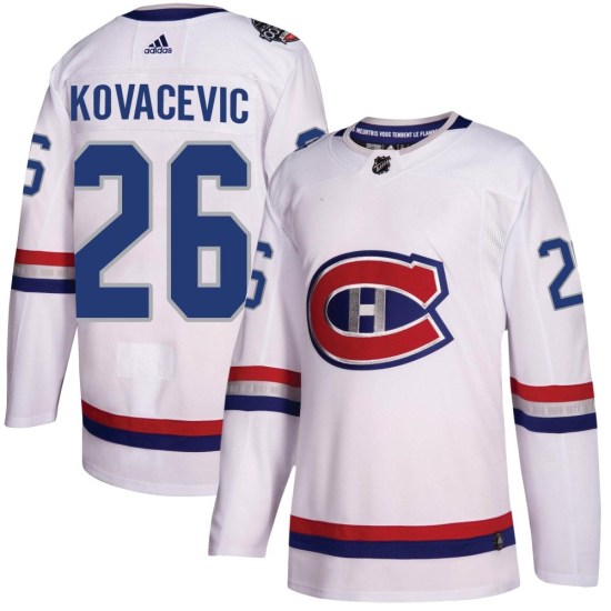Johnathan Kovacevic Montreal Canadiens Authentic 2017 100 Classic Adidas Jersey - White