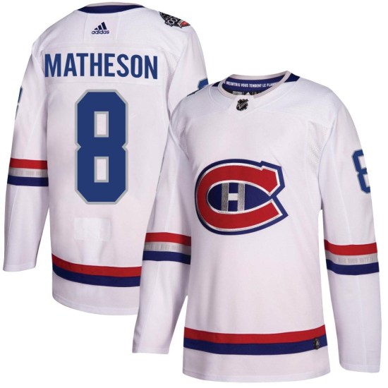 Mike Matheson Montreal Canadiens Authentic 2017 100 Classic Adidas Jersey - White
