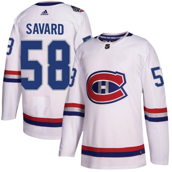 David Savard Montreal Canadiens Authentic 2017 100 Classic Adidas Jersey - White