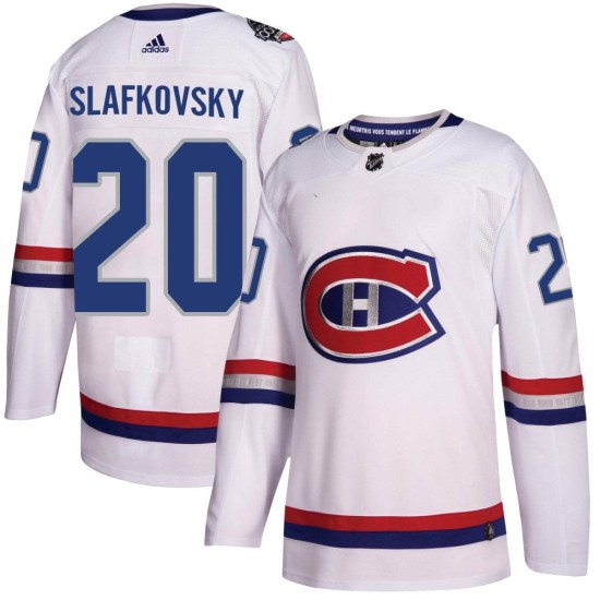 Juraj Slafkovsky Montreal Canadiens Authentic 2017 100 Classic Adidas Jersey - White