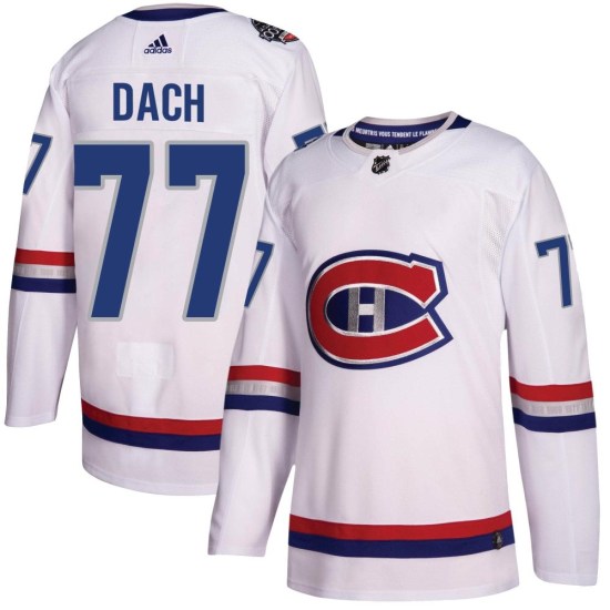 Kirby Dach Montreal Canadiens Youth Authentic 2017 100 Classic Adidas Jersey - White