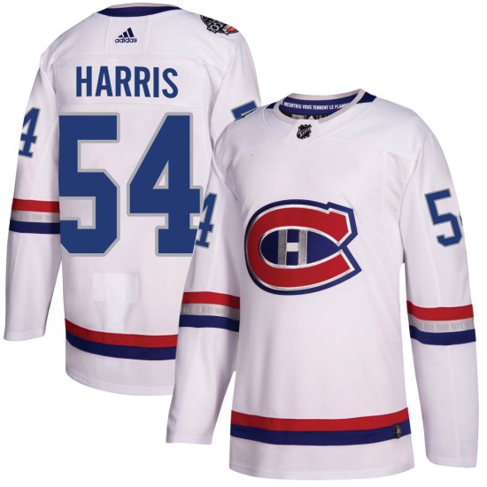 Jordan Harris Montreal Canadiens Youth Authentic 2017 100 Classic Adidas Jersey - White