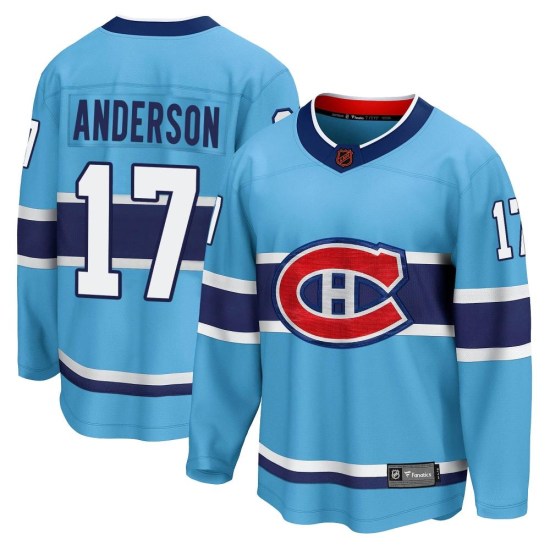Josh Anderson Montreal Canadiens Breakaway Special Edition 2.0 Fanatics Branded Jersey - Light Blue