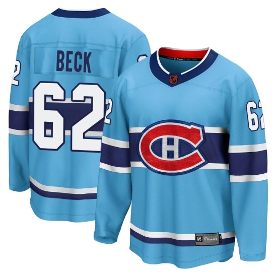 Owen Beck Montreal Canadiens Breakaway Special Edition 2.0 Fanatics Branded Jersey - Light Blue