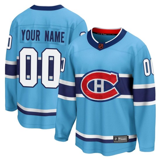 Custom Montreal Canadiens Breakaway Custom Special Edition 2.0 Fanatics Branded Jersey - Light Blue