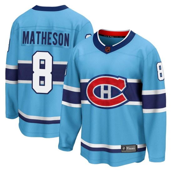 Mike Matheson Montreal Canadiens Breakaway Special Edition 2.0 Fanatics Branded Jersey - Light Blue