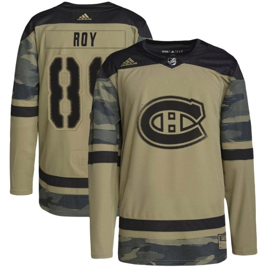 Joshua Roy Montreal Canadiens Authentic Military Appreciation Practice Adidas Jersey - Camo