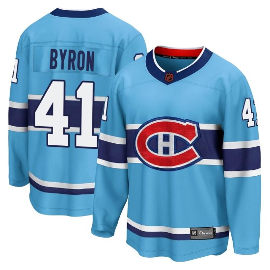 Paul Byron Montreal Canadiens Youth Breakaway Special Edition 2.0 Fanatics Branded Jersey - Light Blue