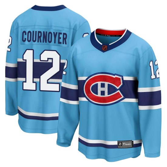 Yvan Cournoyer Montreal Canadiens Youth Breakaway Special Edition 2.0 Fanatics Branded Jersey - Light Blue