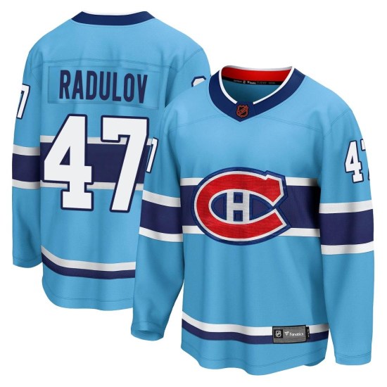 Alexander Radulov Montreal Canadiens Youth Breakaway Special Edition 2.0 Fanatics Branded Jersey - Light Blue