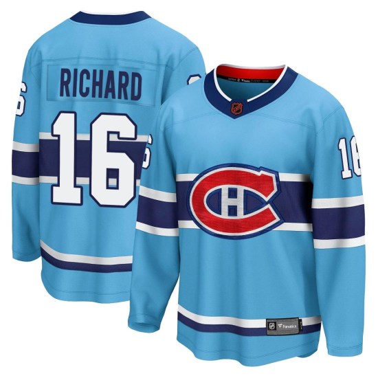 Henri Richard Montreal Canadiens Youth Breakaway Special Edition 2.0 Fanatics Branded Jersey - Light Blue