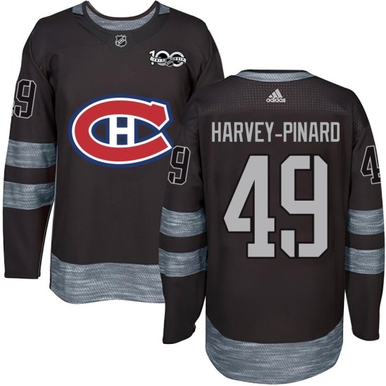 Rafael Harvey-Pinard Montreal Canadiens Youth Authentic 1917-2017 100th Anniversary Jersey - Black